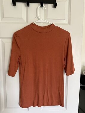 a new day Short Sleeve Mock Neck Tee